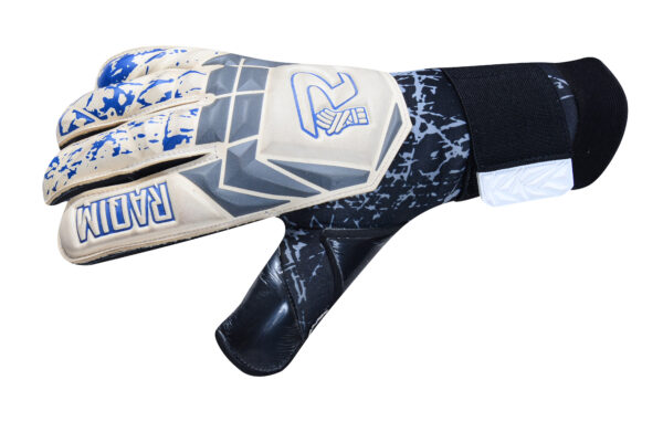 hybrid-cut-german-contact-latex-neoprene-goalkeeper-gloves-prime-stealth-side Raqim Prime Stealth goalkeeper gloves with German latex palm