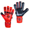 hybrid-cut-german-latex-jaquard-mesh-goalkeeper-gloves-core-strike-front-and-back Raqim Core Strike durable goalkeeper gloves for daily training