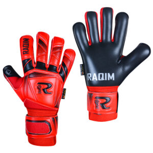 hybrid-cut-german-latex-jaquard-mesh-goalkeeper-gloves-core-strike-front-and-back Raqim Core Strike durable goalkeeper gloves for daily training
