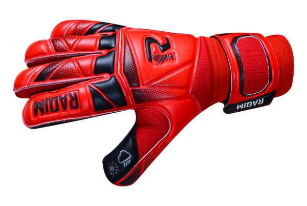 hybrid-cut-german-latex-jaquard-mesh-goalkeeper-gloves-core-strike-side Raqim Core Strike durable goalkeeper gloves for daily training