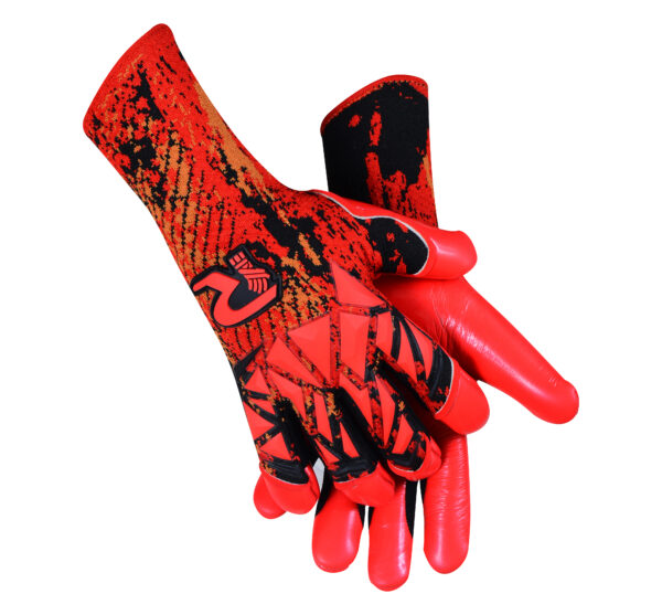 negative-cut-german-contact-latex-knitted-goalkeeper-gloves-vortex-seal-front Raqim Vortex Seal strapless goalkeeper gloves with knitted body